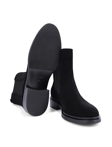 Жіночі черевики челсі Attizzare велюрові чорні - фото 2 - Miraton