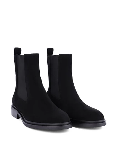 Жіночі черевики челсі Attizzare велюрові чорні - фото 3 - Miraton