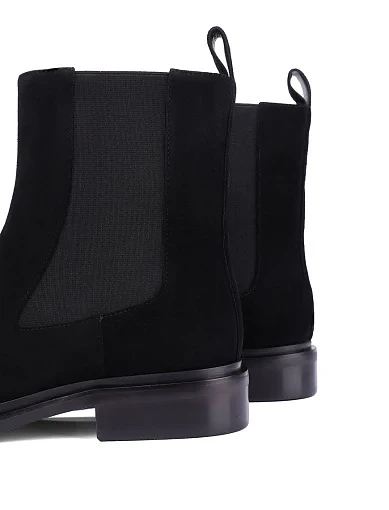 Жіночі черевики челсі Attizzare велюрові чорні - фото 5 - Miraton