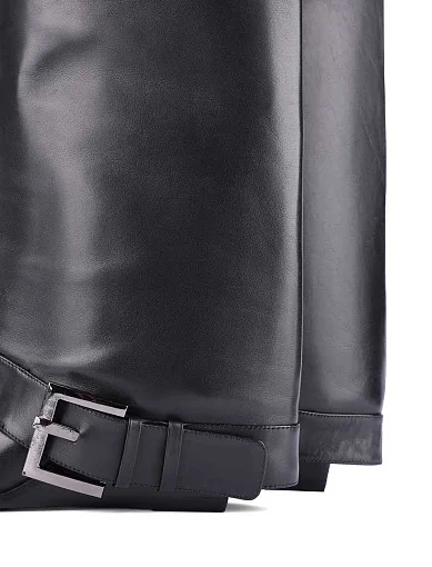 Жіночі чоботи MIRATON шкіряні чорні - фото 2 - Miraton