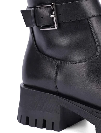 Жіночі ботфорти шкіряні чорні(590T-2206-N04-P33) - фото 5 - Miraton