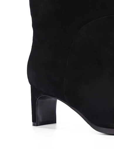 Жіночі черевики MIRATON велюрові чорні - фото 2 - Miraton