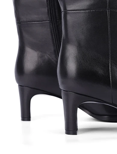 Жіночі ботфорти шкіряні чорні(596H-2008-N550) - фото 2 - Miraton