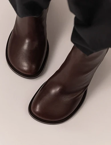 Жіночі черевики MIRATON шкіряні коричневі - фото 2 - Miraton