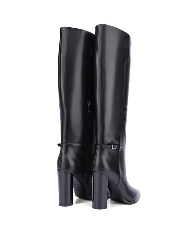Жіночі чоботи шкіряні чорні - фото 4 - Miraton