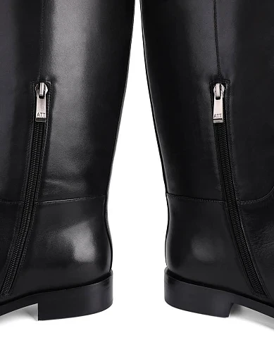 Жіночі чоботи Attizzare шкіряні чорні - фото 2 - Miraton