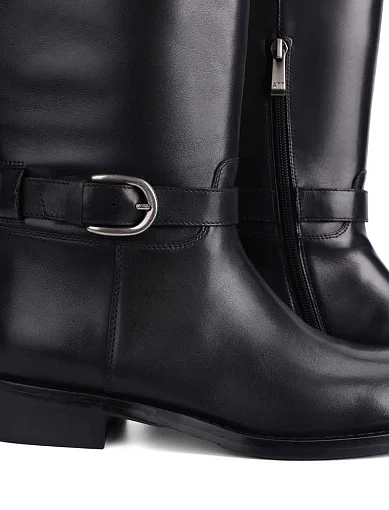 Жіночі чоботи Attizzare шкіряні чорні - фото 2 - Miraton