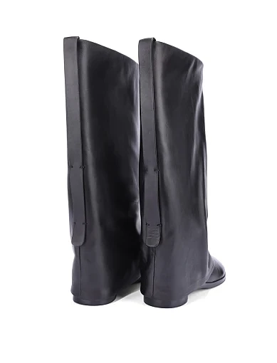 Жіночі чоботи MIRATON шкіряні чорні - фото 5 - Miraton