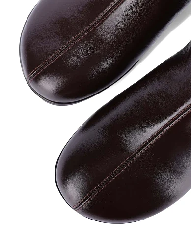 Жіночі черевики MIRATON шкіряні коричневі - фото 5 - Miraton