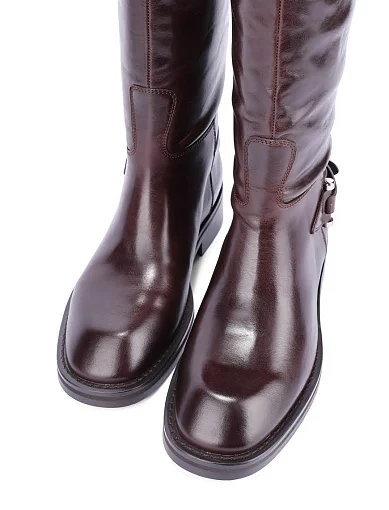 Жіночі чоботи MIRATON коричневі - фото 5 - Miraton
