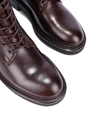 Жіночі черевики Attizzare з масляної шкіри коричневі - фото 5 - Miraton