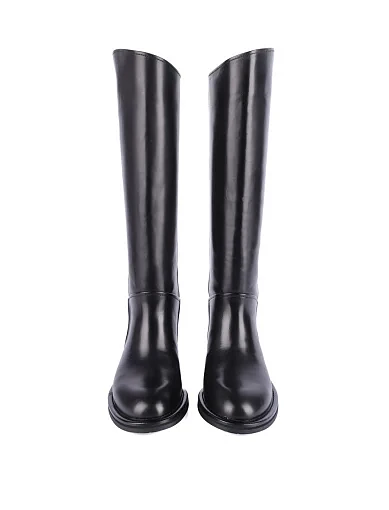 Женские сапоги Attizzare кожаные черные - фото 2 - Miraton