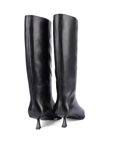 Жіночі чоботи MIRATON шкіряні чорні - фото 4 - Miraton