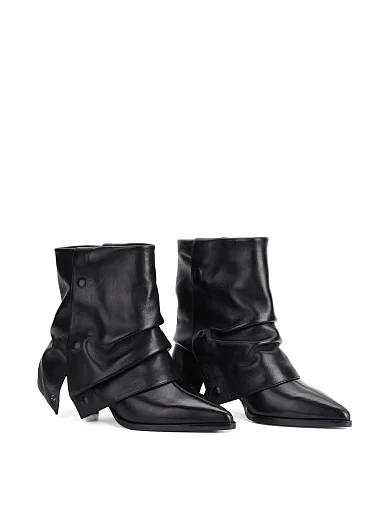 Жіночі черевики MIRATON шкіряні чорні - фото 3 - Miraton