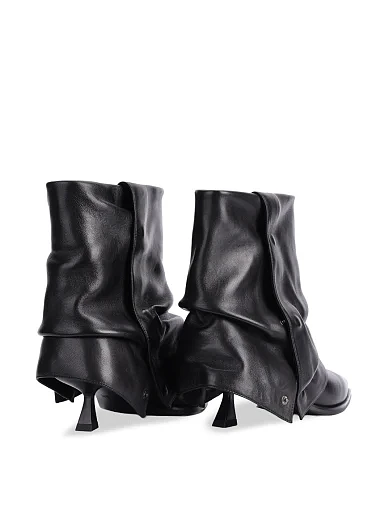 Жіночі черевики MIRATON шкіряні чорні - фото 4 - Miraton