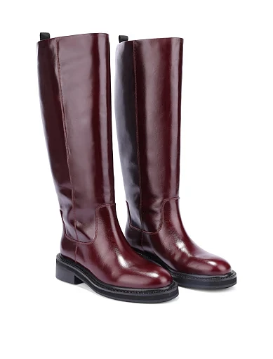 Жіночі чоботи MIRATON бордові - фото 4 - Miraton