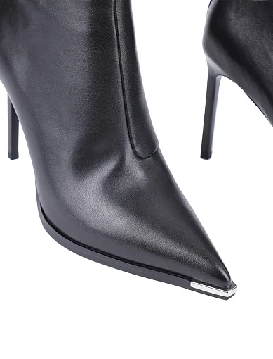Жіночі черевики MIRATON шкіряні чорні - фото 5 - Miraton