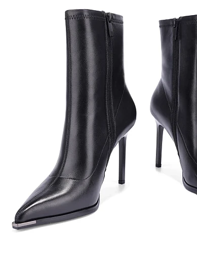 Жіночі черевики MIRATON шкіряні чорні - фото 3 - Miraton