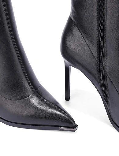 Жіночі черевики MIRATON шкіряні чорні - фото 6 - Miraton
