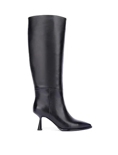 Жіночі чоботи шкіряні чорні(G681-1612) - фото 2 - Miraton