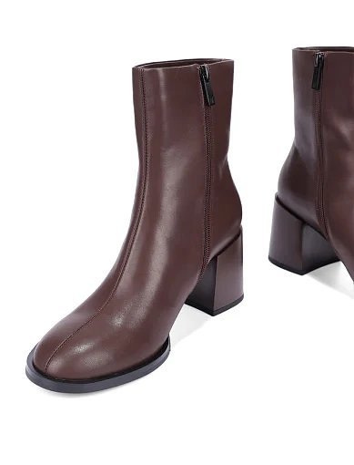 Жіночі черевики MIRATON шкіряні коричневі - фото 2 - Miraton
