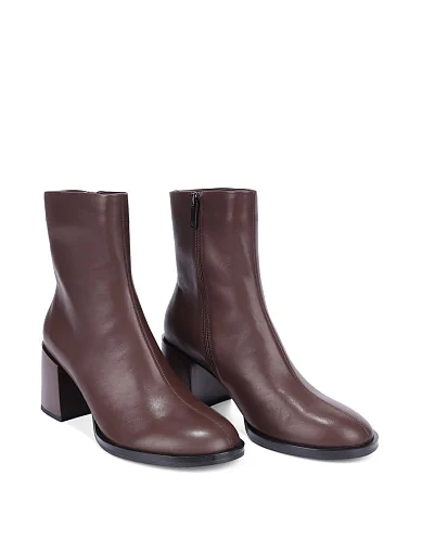 Жіночі черевики MIRATON шкіряні коричневі - фото 3 - Miraton