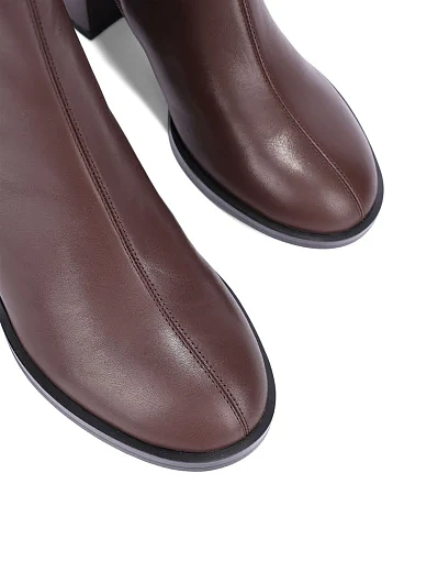 Жіночі черевики MIRATON шкіряні коричневі - фото 5 - Miraton