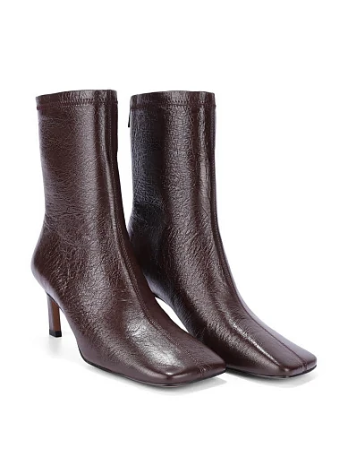 Жіночі черевики MIRATON шкіряні коричневі - фото 4 - Miraton