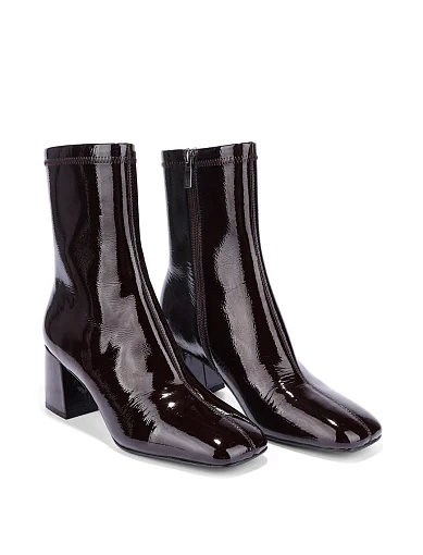 Жіночі черевики MIRATON з наплаку бордові - фото 4 - Miraton