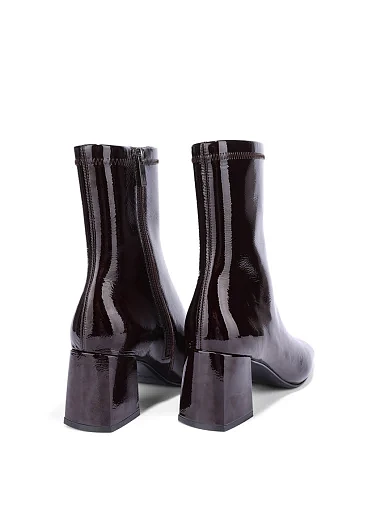 Жіночі черевики MIRATON з наплаку бордові - фото 5 - Miraton