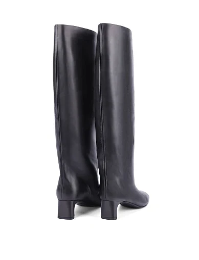 Жіночі чоботи шкіряні чорні - фото 4 - Miraton