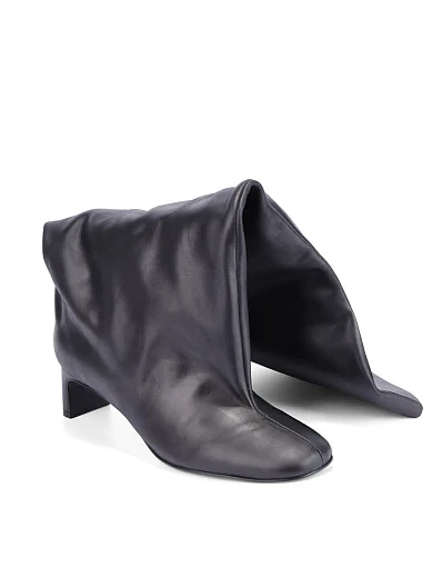 Жіночі чоботи шкіряні чорні - фото 5 - Miraton