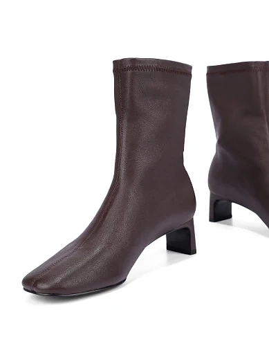 Жіночі черевики MIRATON шкіряні коричневі - фото 2 - Miraton