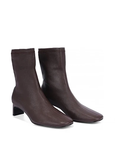 Жіночі черевики MIRATON шкіряні коричневі - фото 3 - Miraton