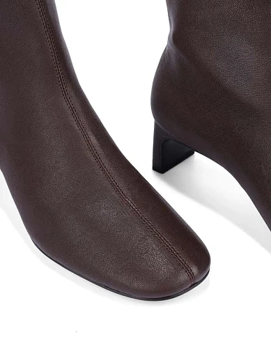 Жіночі черевики MIRATON шкіряні коричневі - фото 5 - Miraton