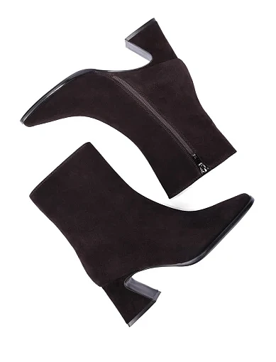 Жіночі черевики MIRATON велюрові коричневі - фото 2 - Miraton