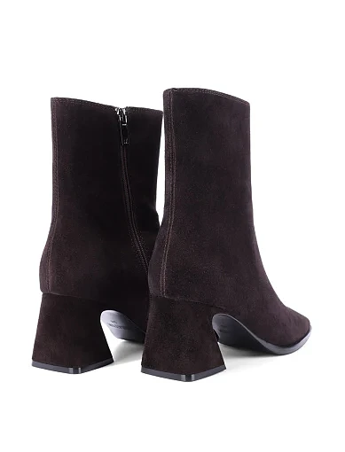 Жіночі черевики MIRATON велюрові коричневі - фото 4 - Miraton