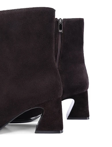 Жіночі черевики MIRATON велюрові коричневі - фото 5 - Miraton