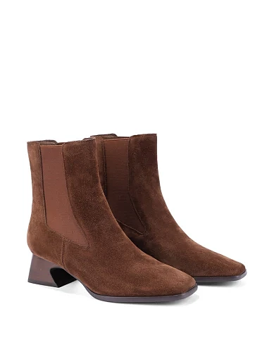 Жіночі черевики MIRATON велюрові коричневі - фото 3 - Miraton