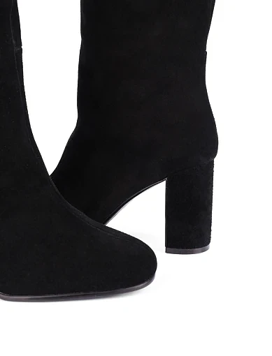 Женские ботфорты Attizzare велюровые черные - фото 2 - Miraton