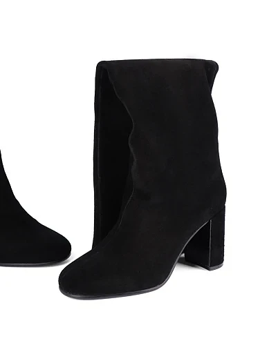 Женские ботфорты Attizzare велюровые черные - фото 5 - Miraton