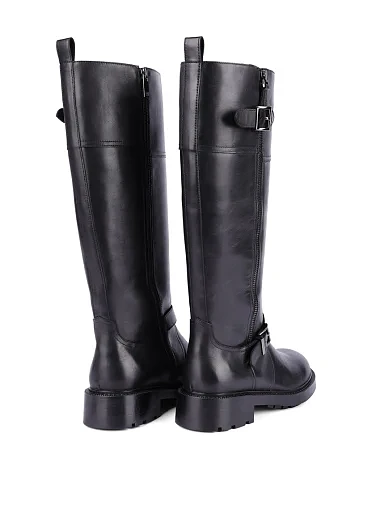 Жіночі чоботи MIRATON шкіряні чорні - фото 4 - Miraton