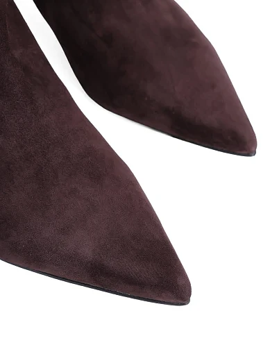 Жіночі чоботи MIRATON велюрові коричневі - фото 6 - Miraton