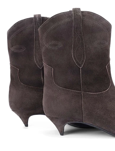 Жіночі черевики MIRATON велюрові сірі - фото 2 - Miraton