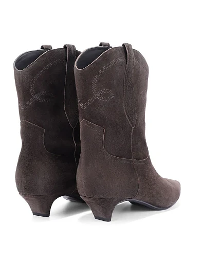 Жіночі черевики MIRATON велюрові сірі - фото 4 - Miraton