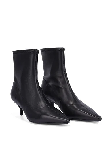 Жіночі черевики шкіряні чорні - фото 3 - Miraton