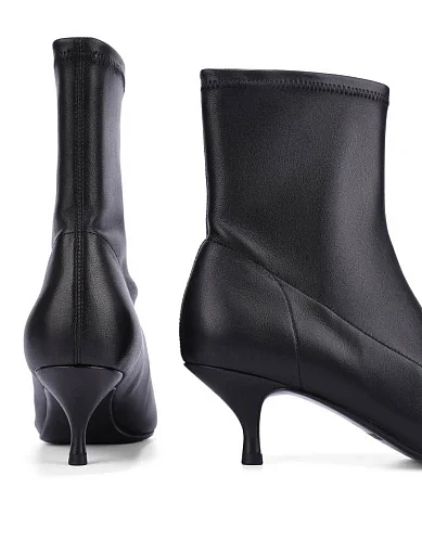 Жіночі черевики шкіряні чорні - фото 5 - Miraton