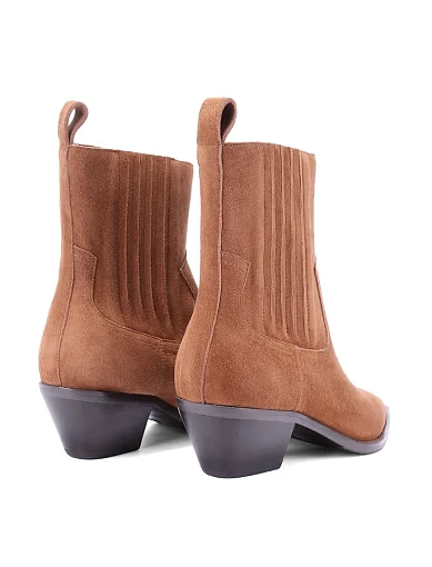 Жіночі черевики MIRATON велюрові коричневі - фото 4 - Miraton