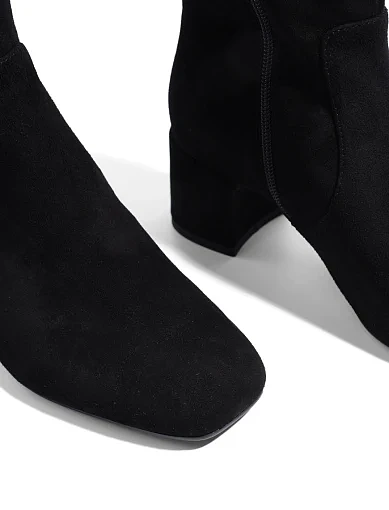 Жіночі черевики Attizzare велюрові чорні - фото 5 - Miraton