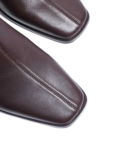 Женские ботинки MIRATON кожаные бордовые - фото 5 - Miraton